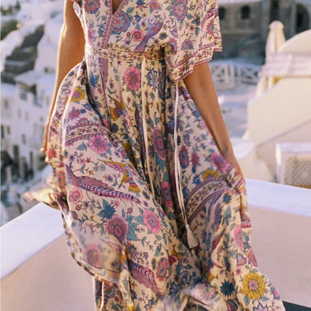 Spell Lovebird Half Moon Gown NWT XL - Picture 5 of 16